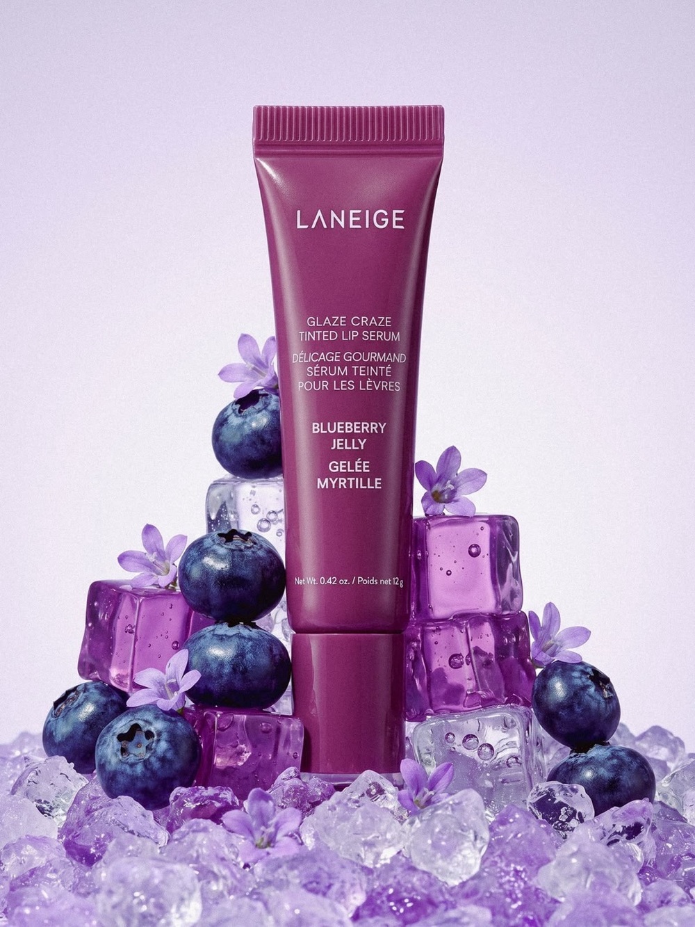 LANEIGE Blueberry Jelly Glaze Craze Tinted Lip Serum - Purple